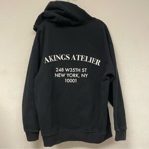 Akings Atelier Black Hoodie Sweatshirt Men’s M